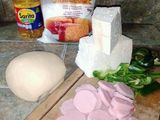 Mini Pizzas de queso y mortadela
