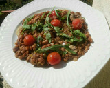 Foto del paso 7 de la receta: Ensalada templada de lentejas con vinagreta de mostaza
