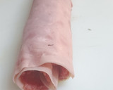 Foto del paso 4 de la receta: Rollito de carne picada con jamón en dulce y queso