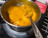 A picture of step 8 of Eggless: No-Bake & No-Gelatin Mango Cheesecake.
