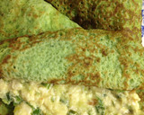 Foto del paso 4 de la receta: Crepes verdes con pollo al verdeo super light 🍗🌮🍵❤️