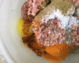A picture of step 2 of Vegetable burger.