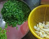 কলাইয়ের ডাল ভাজা দিয়ে ছোলার শাকের ঘন্ট(cholar saag recipe in Bengali) রেসিপির ধাপ 1 ছবি