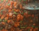 A picture of step 5 of Vegetables rice.