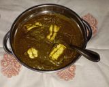 A picture of step 8 of Palak Paneer.