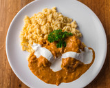 Klasszikus csirkepaprikás recept fázis 11 fotója