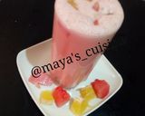 A picture of step 3 of Watermelon orange shake.
