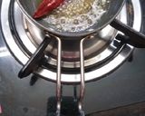 A picture of step 7 of South Indian Platter....Idli Sambhar with Coconut Chutney..