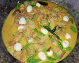 Foto langkah ke 5 dari resep Gulai Udang Telur Puyuh.