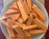 Foto del paso 1 de la receta: Chips de boniato al horno
