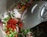 A picture of step 4 of Ragi pulao.