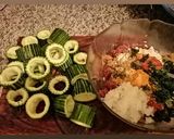 Une image de l'étape 2 de Courgettes farcies. Recette printanière à la djamicoo.