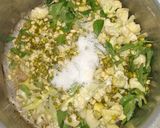 A picture of step 5 of Cauliflower meti sabzi/palya.
