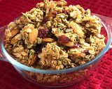 A picture of step 8 of Nutty Cranberry Granola.