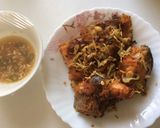 Hình bước làm 2 của món Đầu cá hồi chiên