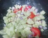 A picture of step 3 of Moong Sprout Salad.