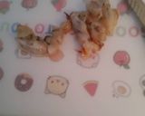A picture of step 2 of Rice Porridge with Shrimp and Vegetables.