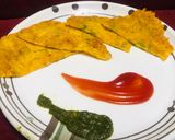 A picture of step 15 of Besan chilla.