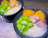 鰹魚湯底絲瓜雞肉麵線的食譜步驟4照片