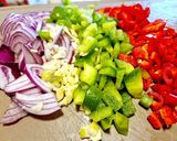 A picture of step 1 of Creamy Mushroom Burrito (Vegetarian).