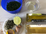 Choripan con chimichurri