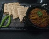A picture of step 7 of Kundru curry.