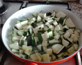 Foto del paso 1 de la receta: Revuelto de ñoquis, calabacín y berenjenas