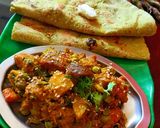 A picture of step 6 of Bhogi Chi Bhaji.