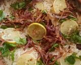 A picture of step 3 of White beef Biryani.
