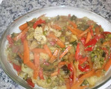 Foto del paso 11 de la receta: Menestra de verduras de la huerta, con pollo al ajillo