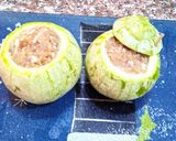 Une image de l'étape 3 de Courgette ronde farcie.