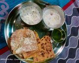 A picture of step 5 of Paneer paratha.