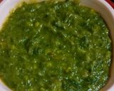A picture of step 9 of Dal palak.