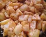 A picture of step 3 of Jeera aloo.