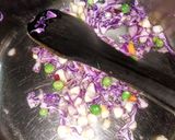 A picture of step 2 of Mystic Green & Purple Amethyst Rice Snow Dome.
