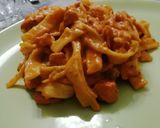 A picture of step 5 of Fettuccine pasta.