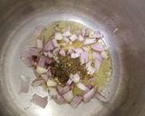 A picture of step 2 of Alu ki tarkari.