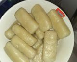 Foto langkah ke 8 dari resep Pempek belah isi udang sangrai kecap pedas.