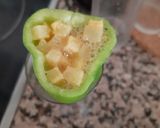 Foto del paso 4 de la receta: Pimientos verdes italianos rellenos de tortilla