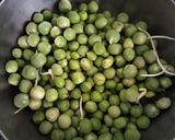 A picture of step 1 of Green peas halwa.
