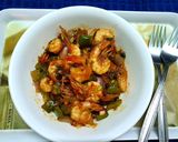 A picture of step 3 of Chilli Garlic Prawns.