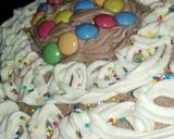 A picture of step 8 of Simple moist chocolate cake with butter icing frosting.