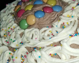 A picture of step 8 of Simple moist chocolate cake with butter icing frosting.