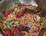 A picture of step 2 of Idli Dosa Kara Podi with Chana Daal.