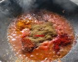A picture of step 3 of Soya Chunks sabzi.