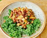 Hình bước làm 4 của món Cơm chiên hạt điều