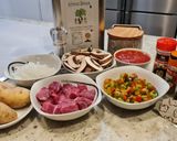 Foto del paso 1 de la receta: Morcillo de ternera guisado con champiñones y patatas