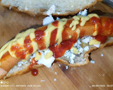 Foto del paso 4 de la receta: Croissant con Frankfurt picante y queso de Cabrales