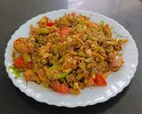 A picture of step 6 of Gavarachi Bhaji(Cluster beans Bhaji).