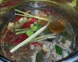 Foto langkah ke 5 dari resep Sate Babat dan Usus Sapi Pedas Manis Super Empuk.